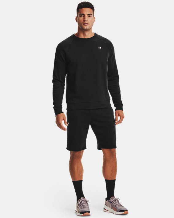 Herren UA Rival Fleece Shorts, Black, pdpMainDesktop image number 0